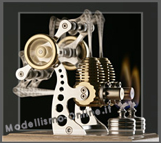 Motore Stirling HB14 - 2 Cilindri  - Clicca l'immagine per chiudere