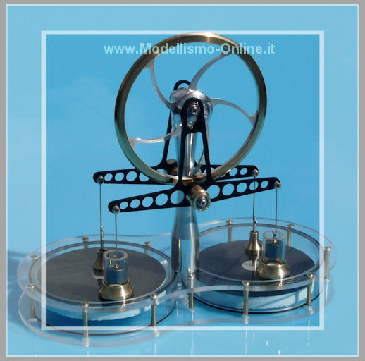 Motore stirling LTD Solare Twin  - Clicca l'immagine per chiudere