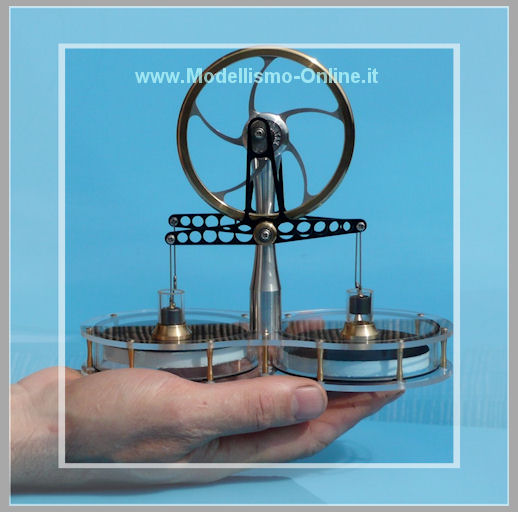 Motore stirling LTD Solare Twin  - Clicca l'immagine per chiudere