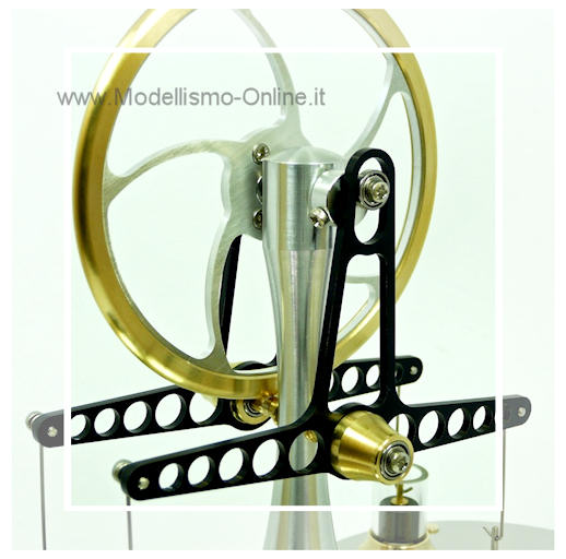 Motore stirling LTD Twin Lucido  - Clicca l'immagine per chiudere