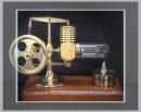 Motore Stirling placcato oro 24kt
